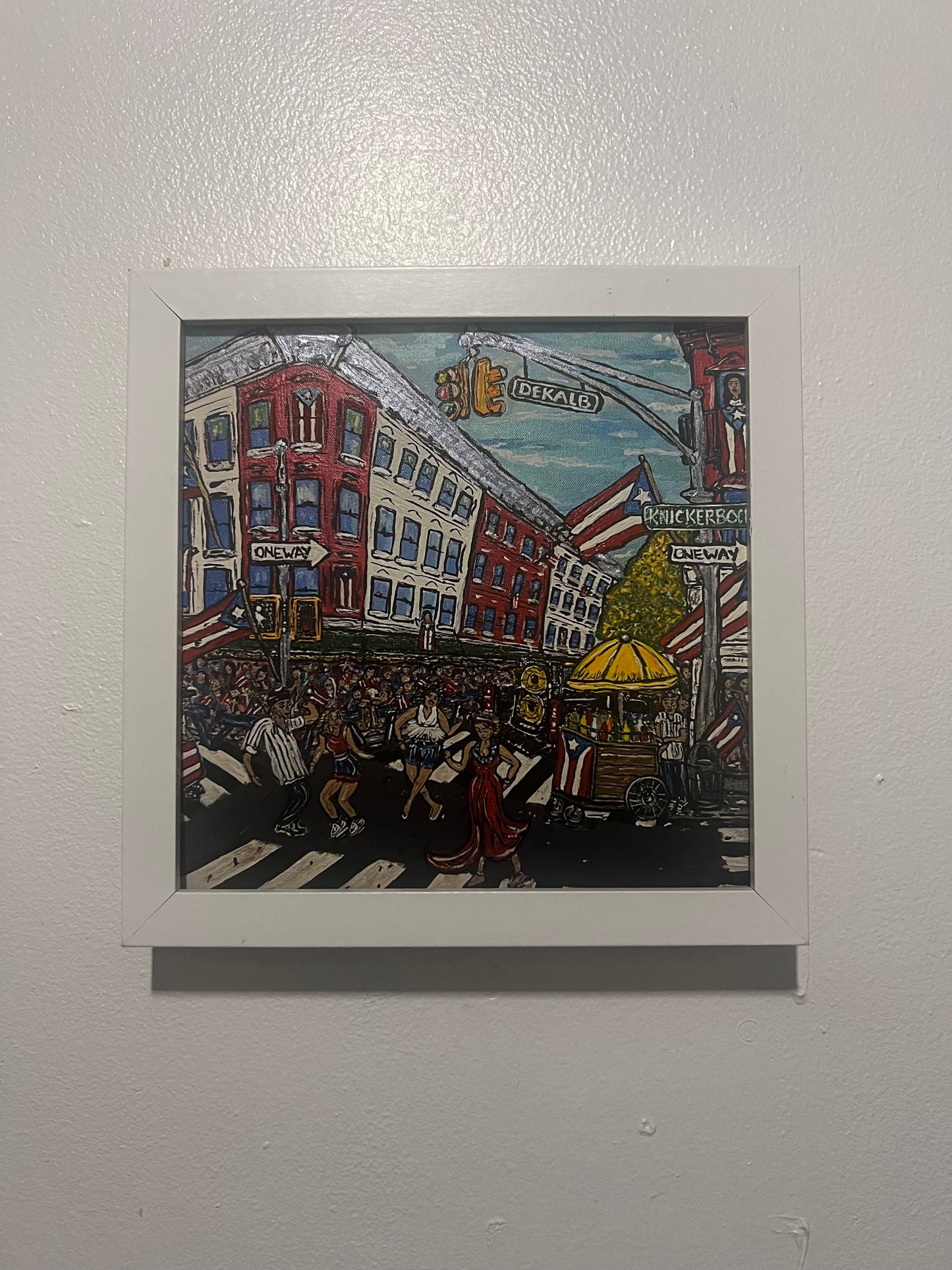 "La Calle Se Levanta" Art Print 8x8 with Frame