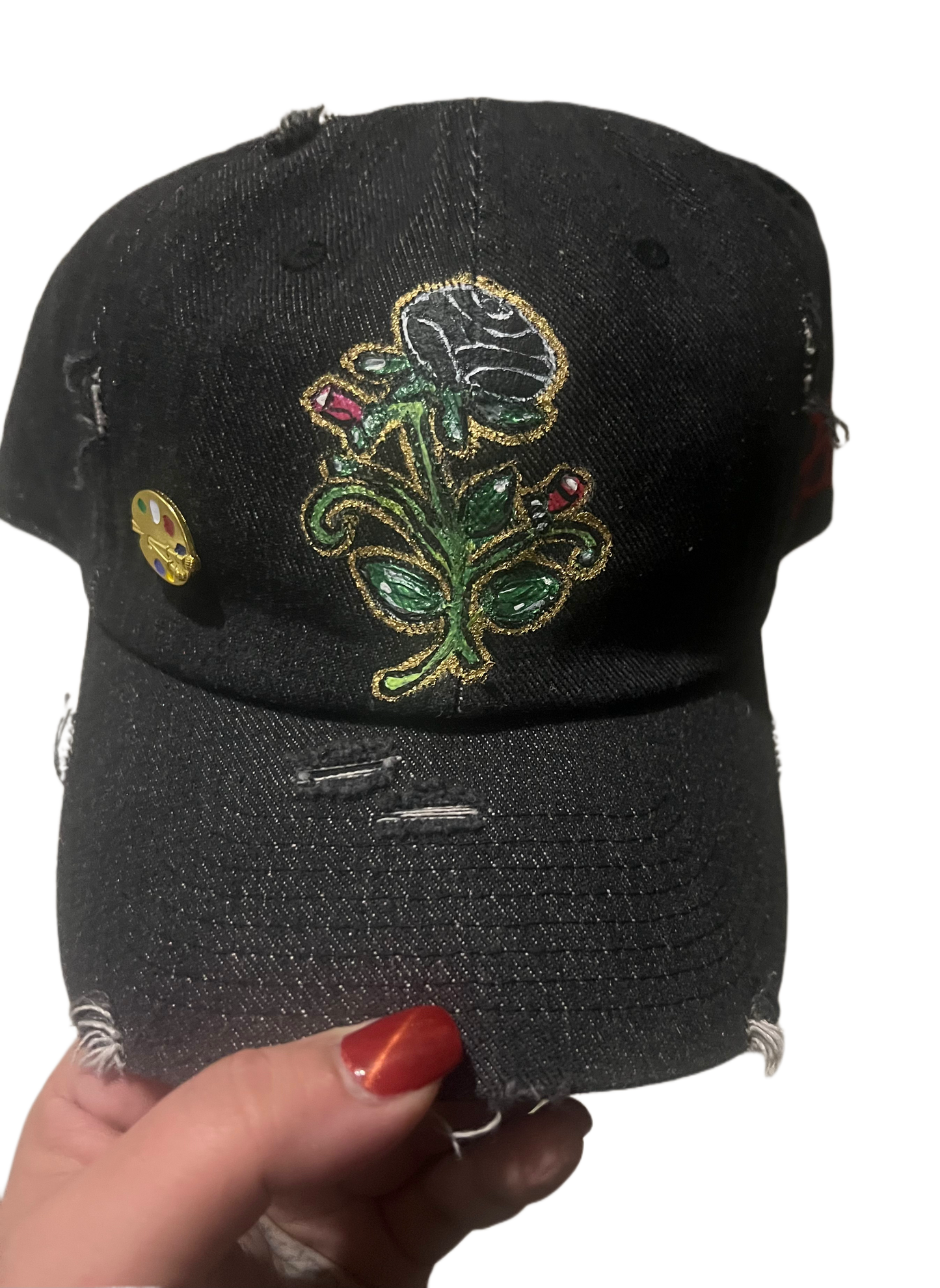 Black Rose Dad Hat