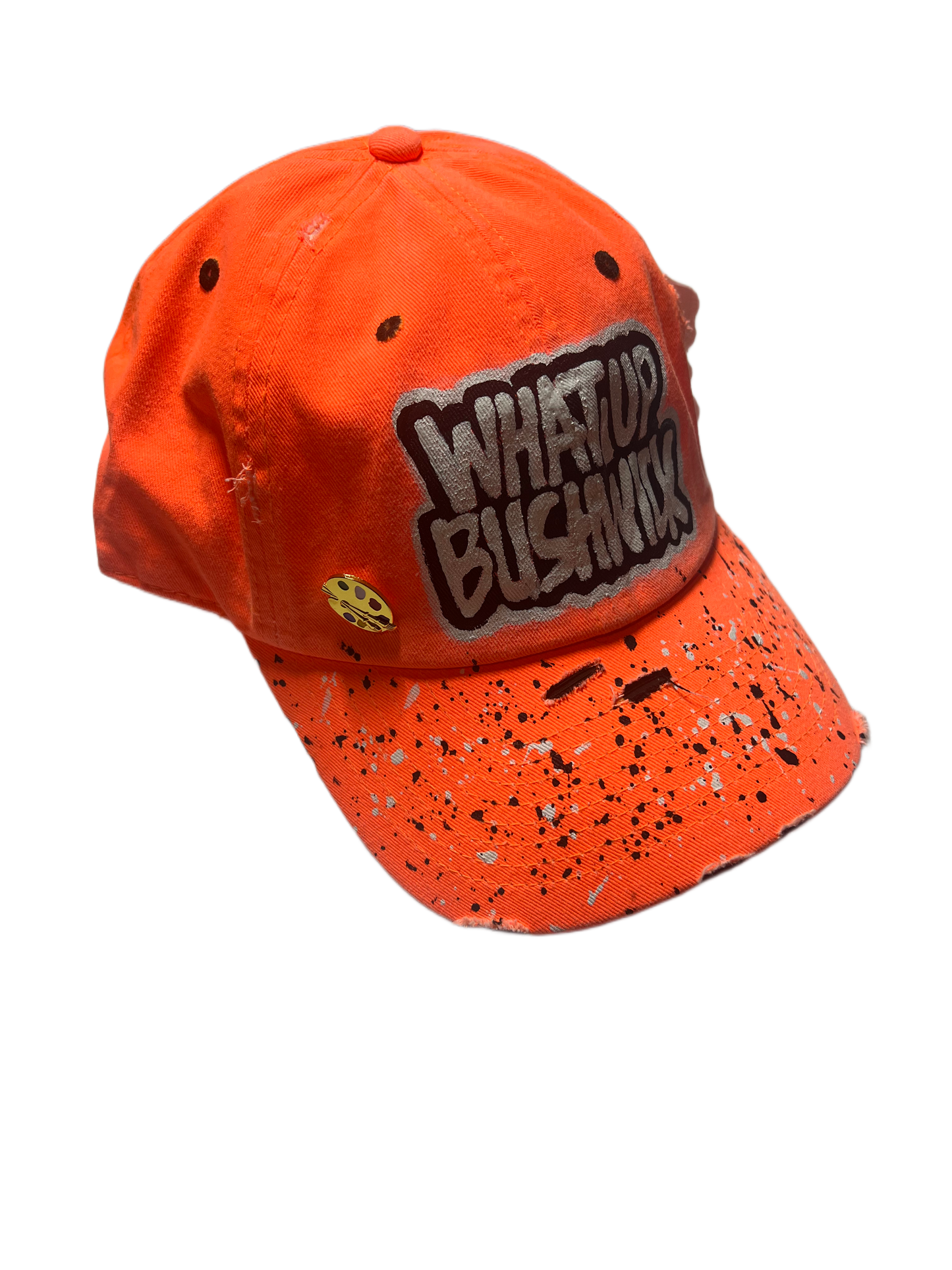 WHAT UP BUSHWICK Dad Hat-Orange