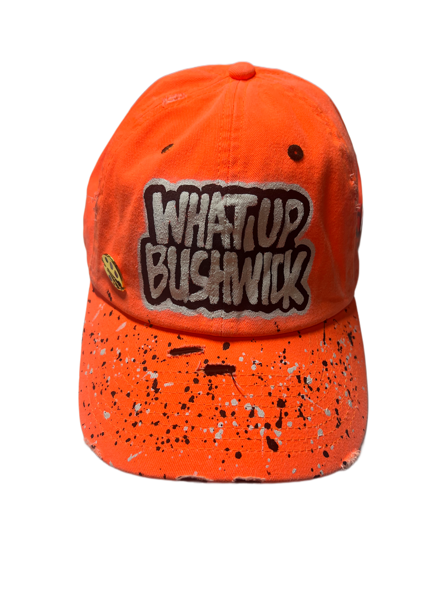 WHAT UP BUSHWICK Dad Hat-Orange