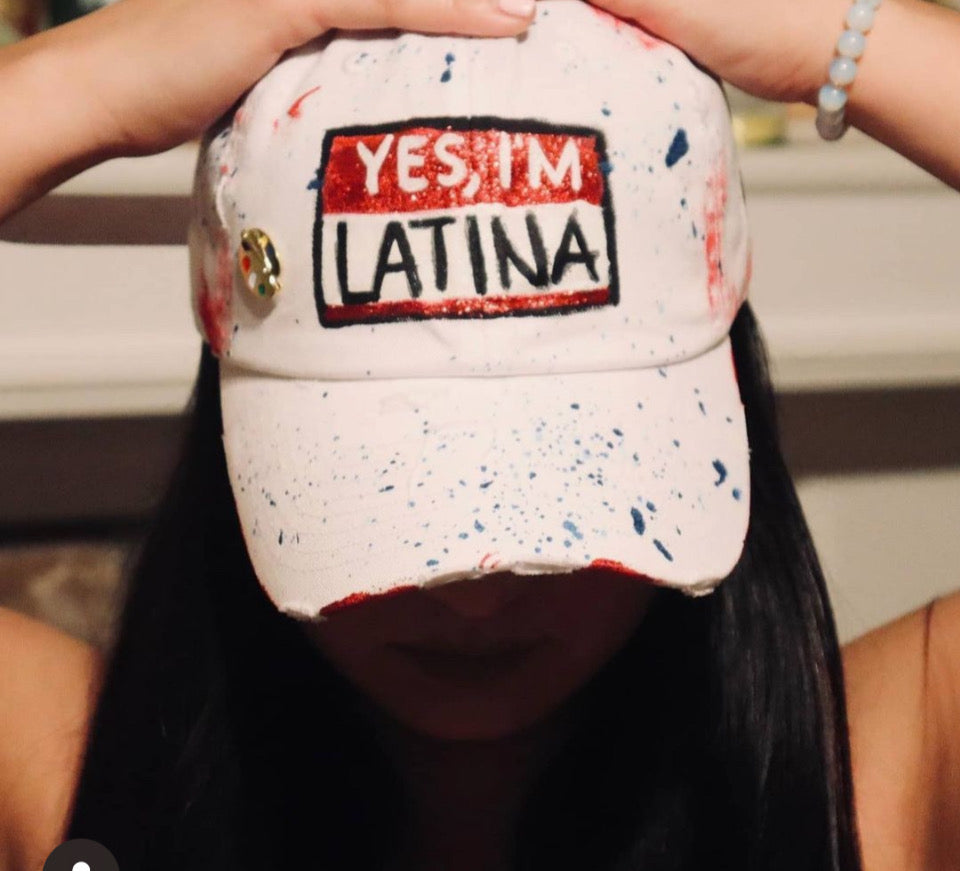 YES, I'M LATINA REMIXED Dad Hat