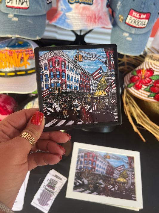 "La Calle Se Levanta" 4x4 Framed Magnet